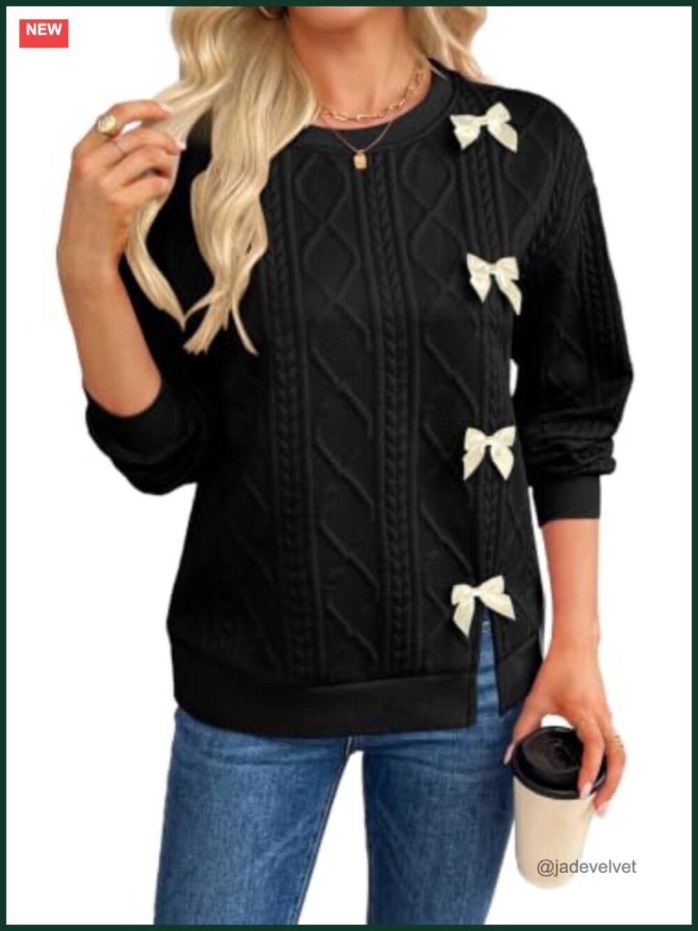 Women's Crew Neck Pullover Sweatshirt Casual Long Sleeve Soft Loose Fit Top